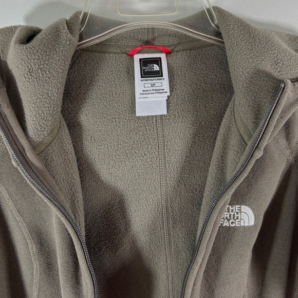 The North Face Women’s Mezzaluna Hoodie Size Small Khaki Authentic - Picture 2 of 5